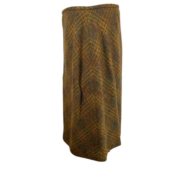 Vintage Plaid Wool Skirt Linda Allard Ellen Tracy Preppy Lit Kid Bookstore GIrl - Picture 2 of 7